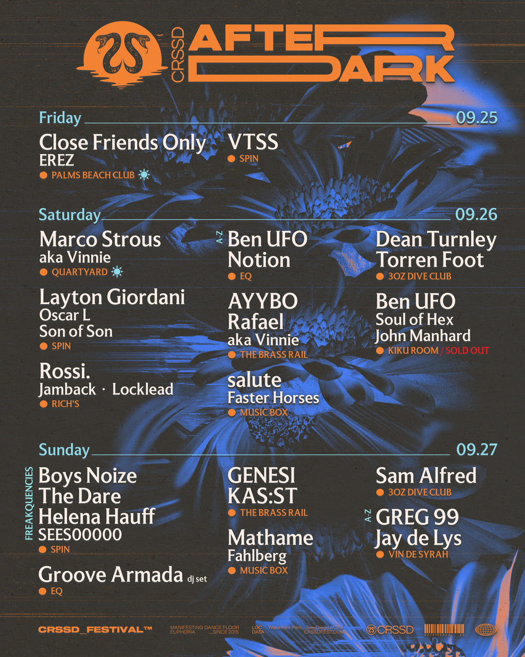 CRSSD Festival Announces Fall 2026 After Dark Programming