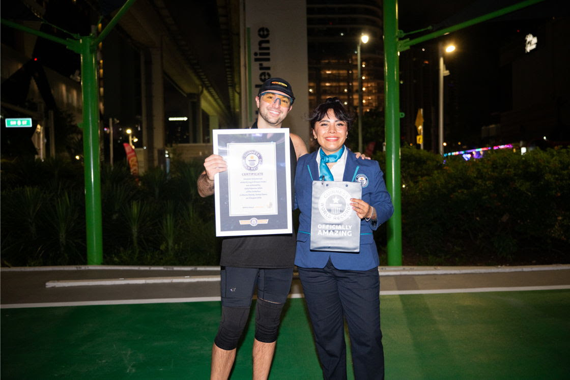 Miami Electronic Artist Eddy Palermo Sets Guinness World Record For Longest Distance Run While DJing Live