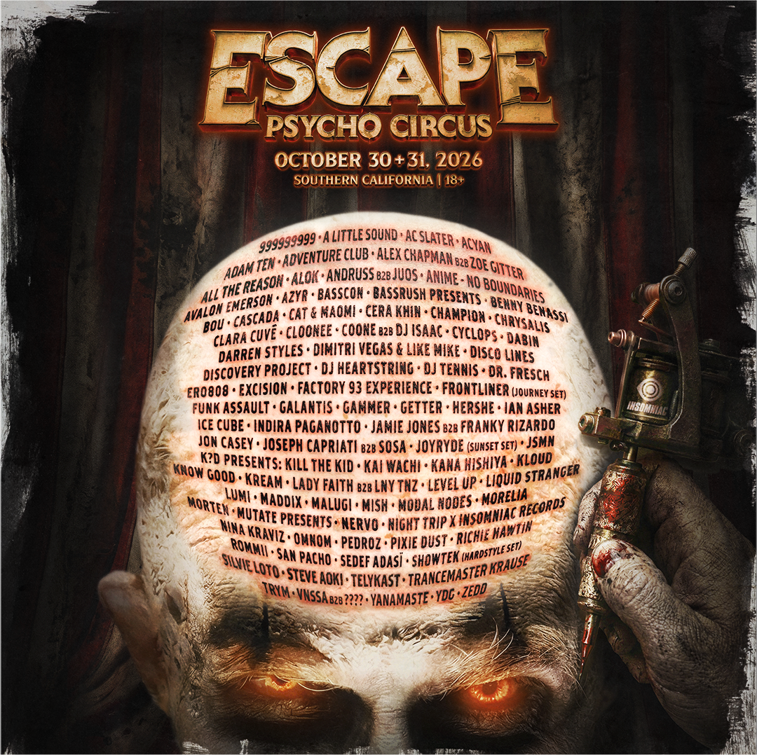 Escape Psycho Circus Reveals Over 80 Acts for 2026 Edition, Oct 30 & 31
