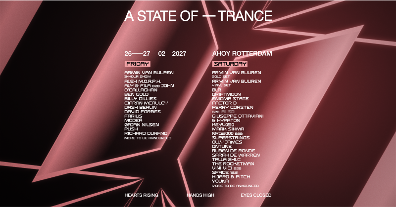 A State of Trance reveals first wave of artists for Rotterdam 2027