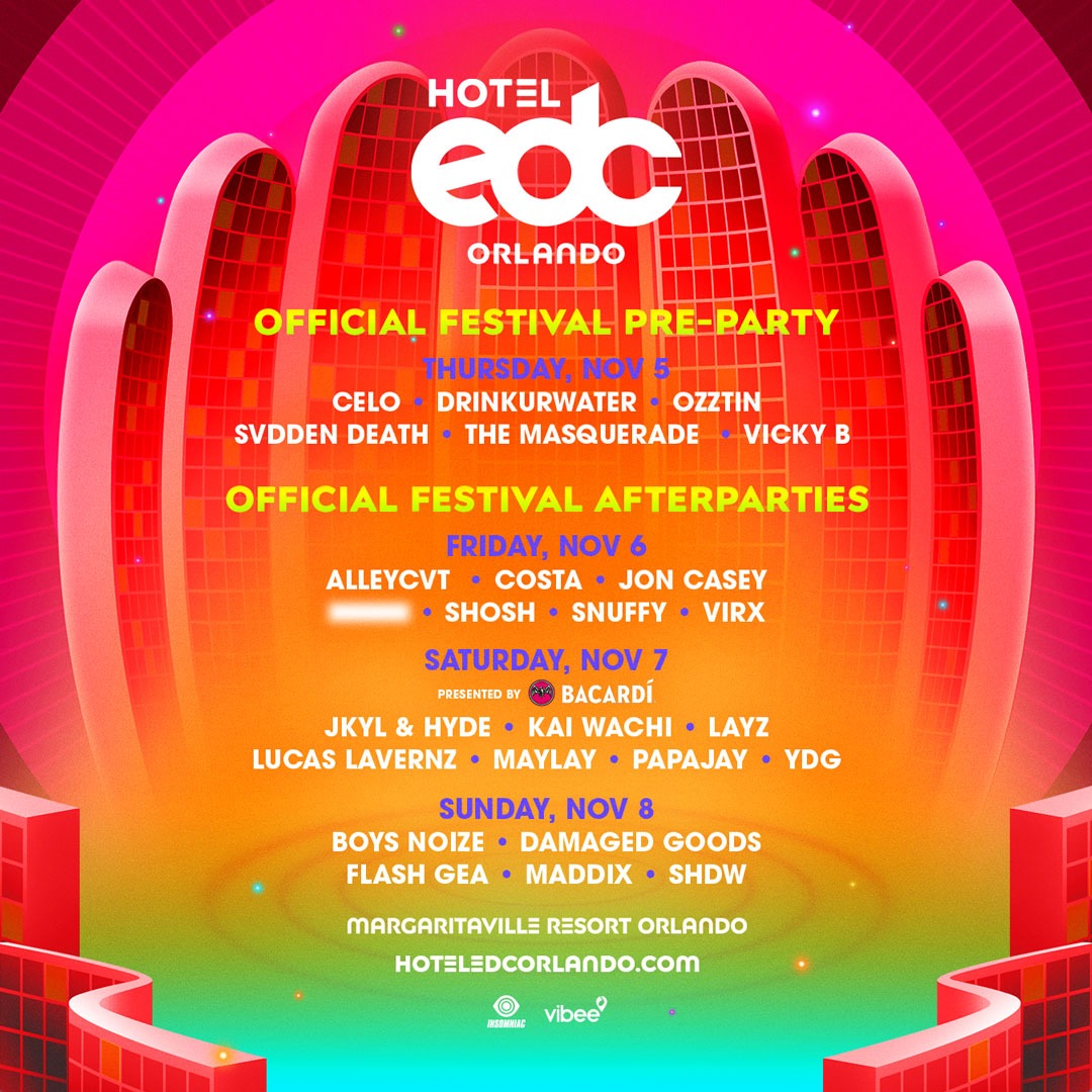 Hotel EDC Orlando Reveals Official Party Lineup Featuring SVDDEN DEATH, Boys Noize, Kai Wachi & More