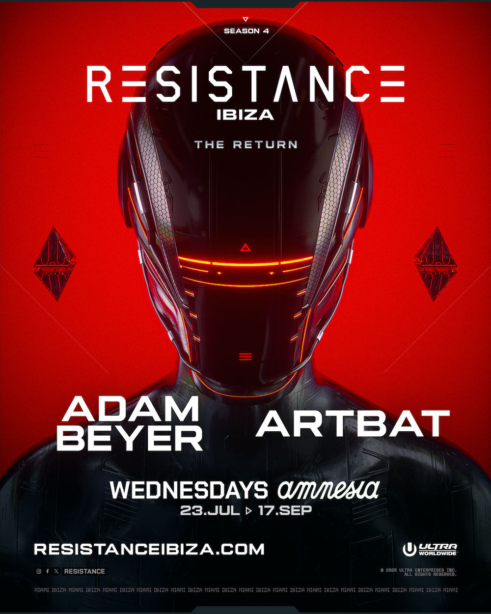 RESISTANCE Ibiza announces 2025 residency at Amnesia
