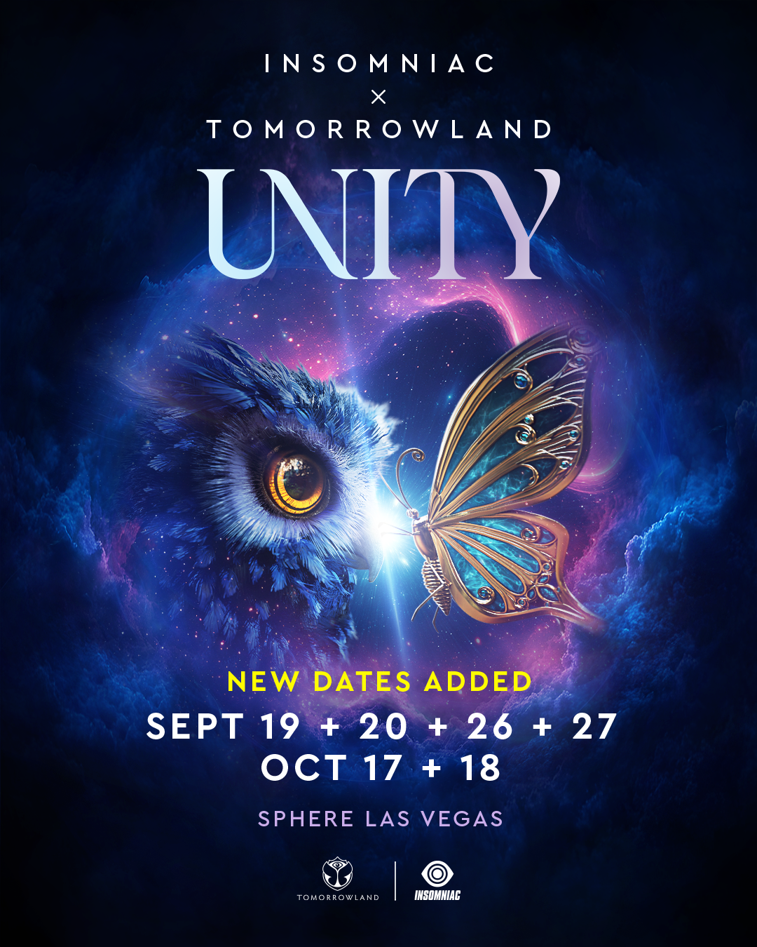 Insomniac and Tomorrowland expand UNITY at Sphere experience with six new dates after debut weekend sell-out