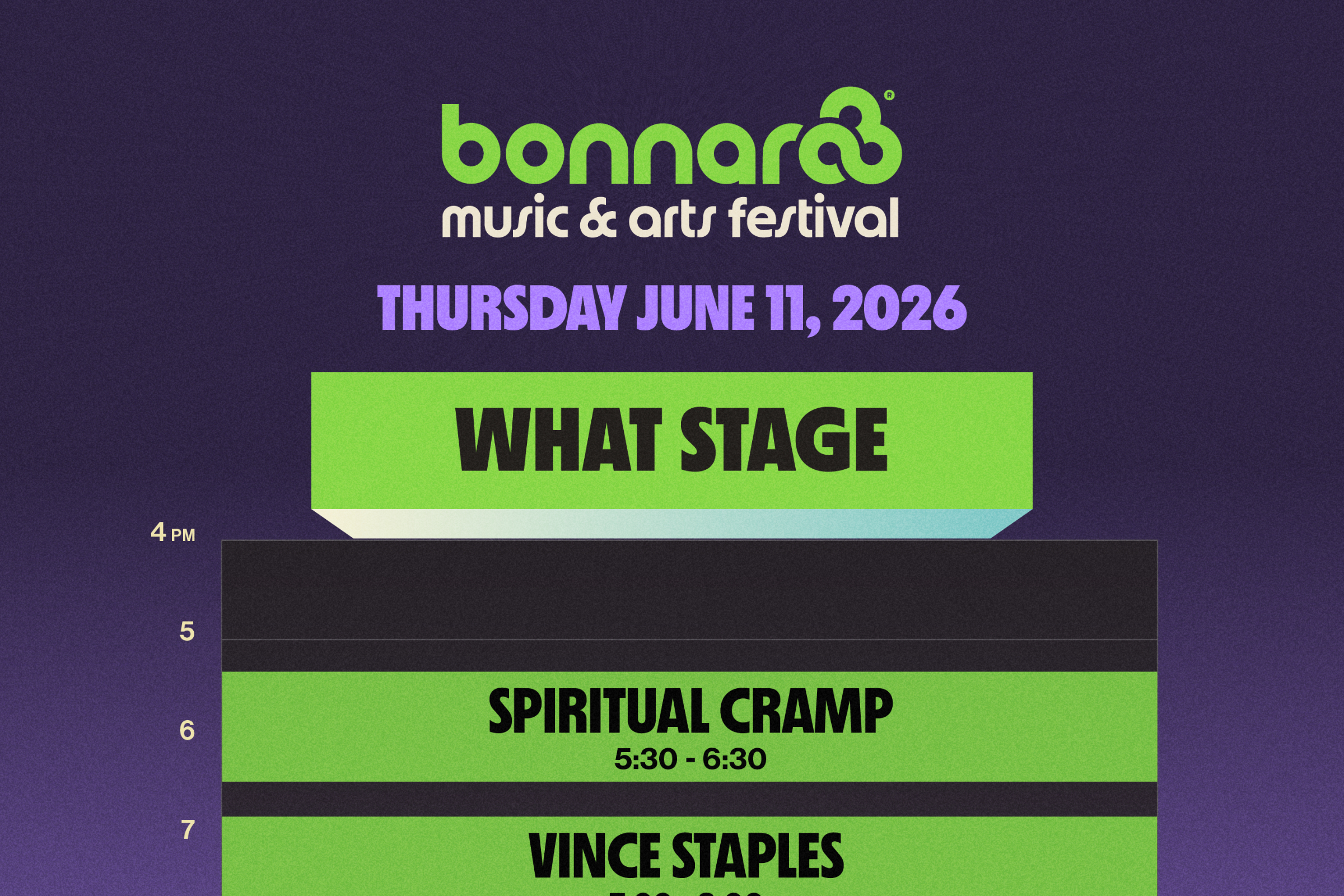 Bonnaroo Announces 2026 Schedule and On-Site Experience Additions