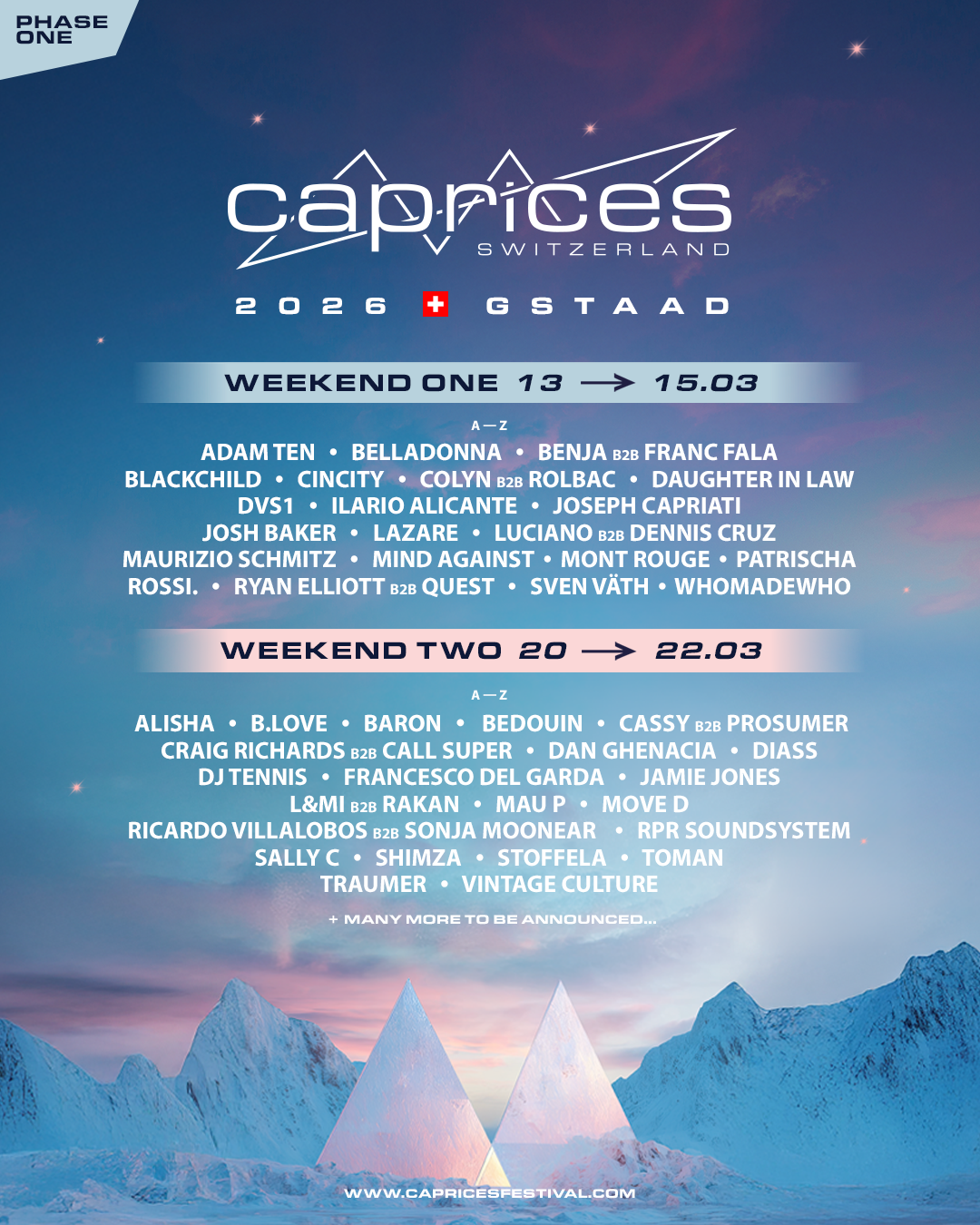 Caprices Festival 2026 Unveils New Location, New Stages and Phase 1 for Winter Edition