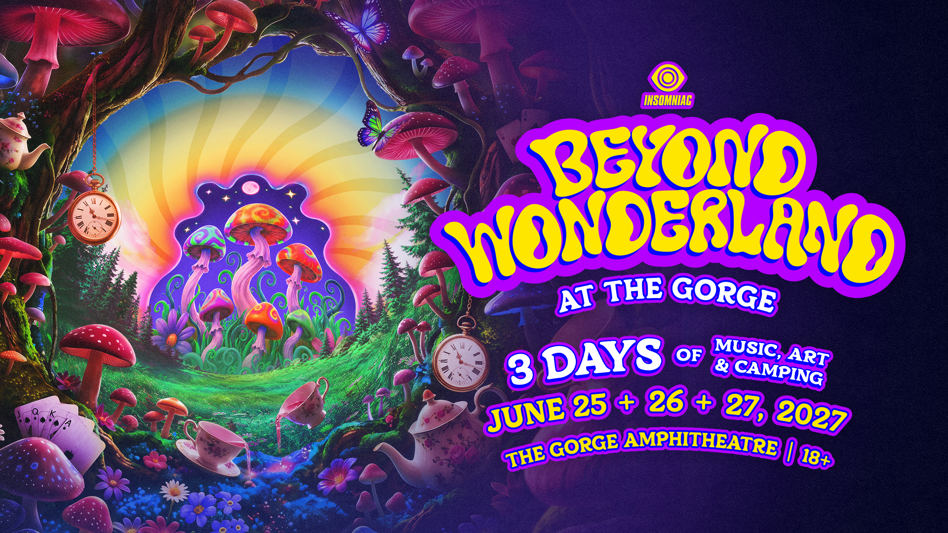 Beyond Wonderland At The Gorge Announces 2027 Festival, June 26 + 27