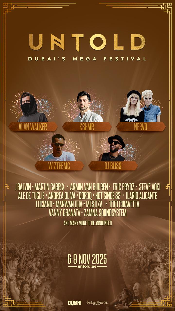 ZAMNA reveals the full lineup for UNTOLD Dubai's Mega Festival