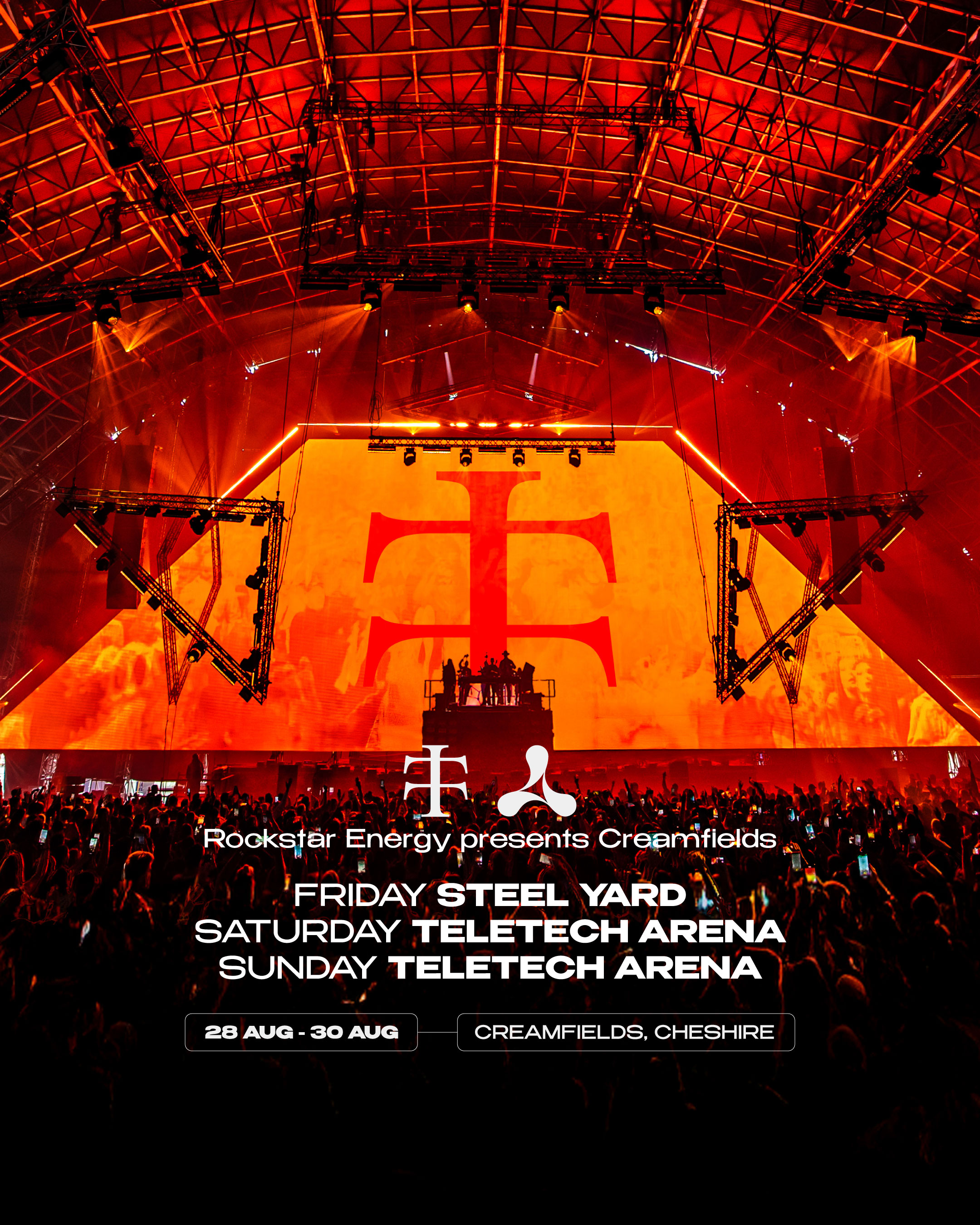 Rockstar Energy presents Creamfields 2026 - Teletech 3 Day Takeover + Steel Yard Debut