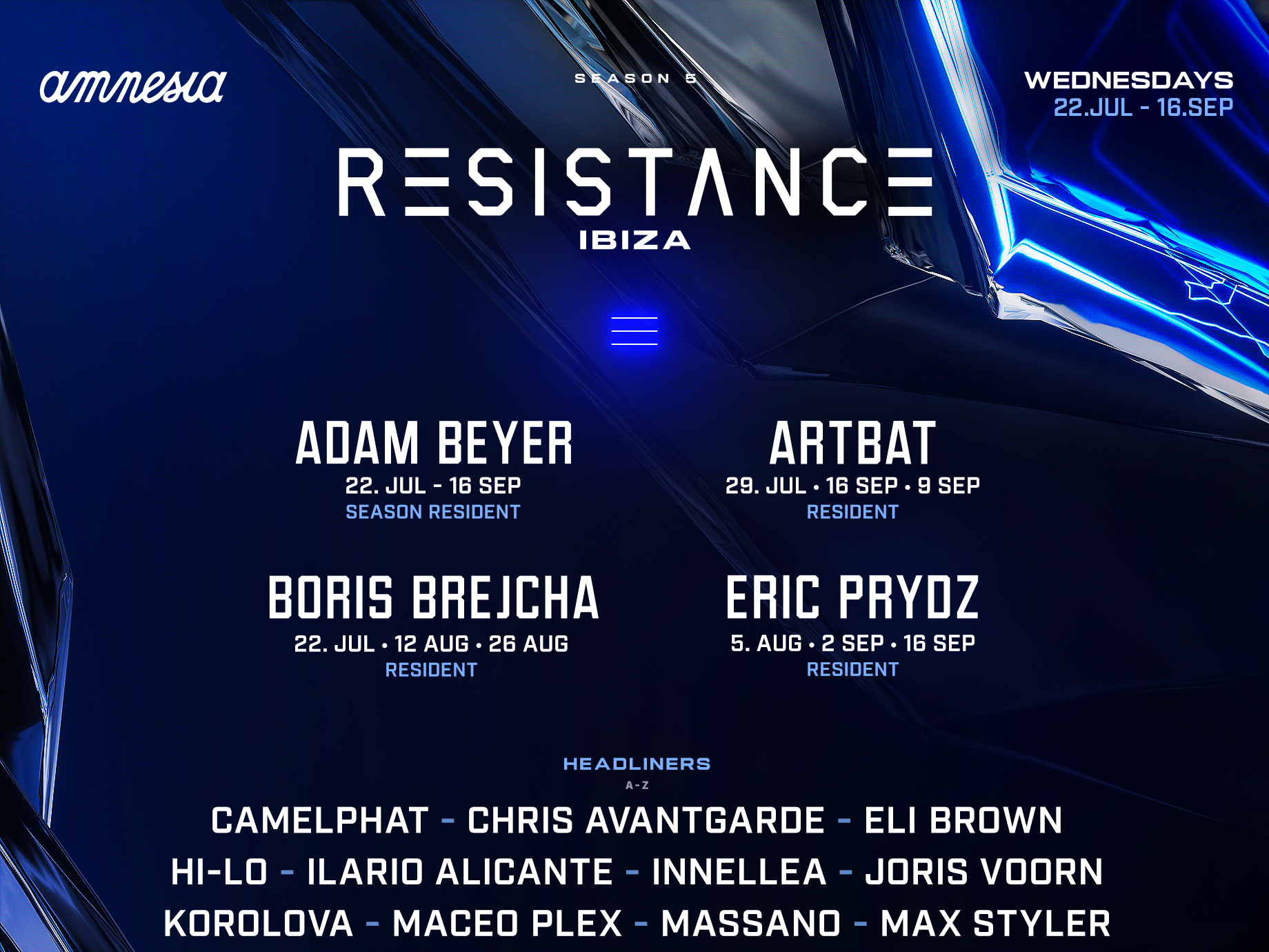 RESISTANCE Ibiza Reveals Season 5 Lineup ft. CamelPhat, Chris Avantgarde, Eli Brown, HI-LO, and more
